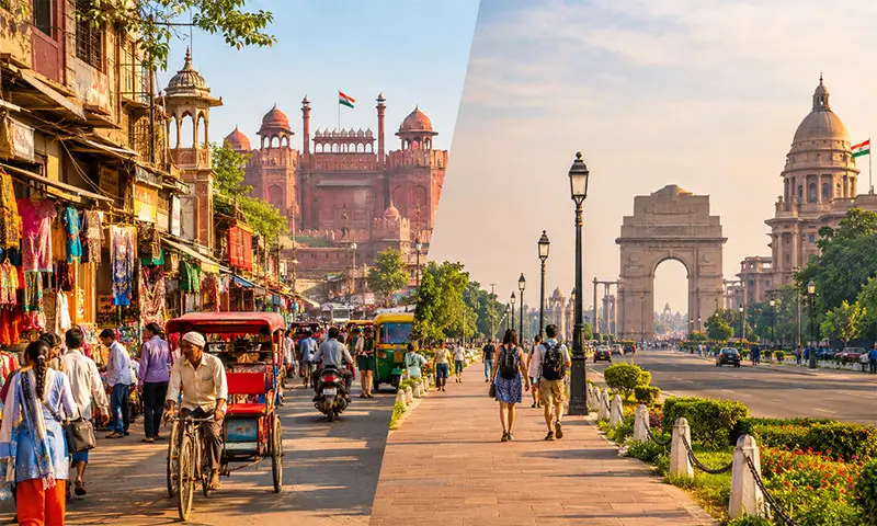 Old Delhi ou New Delhi